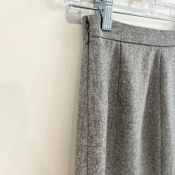 Mugler Paris Asymmetric 100% Wool Mini Pencil Skirt size 36/4 - Picture 6 of 14